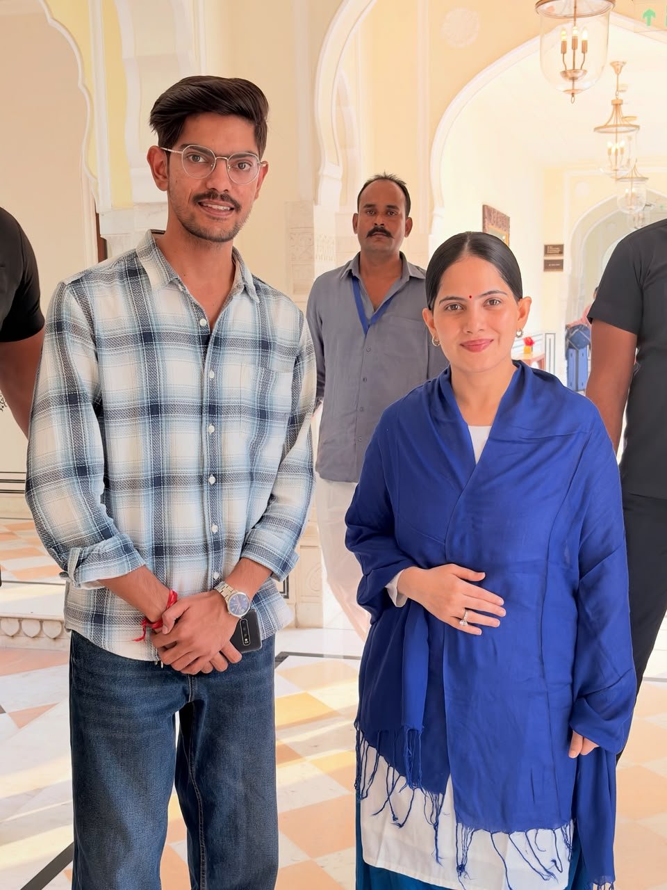 Ronit Raj with a celebrity
